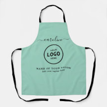 Delantal con Logo de Salón Moderno de Moda