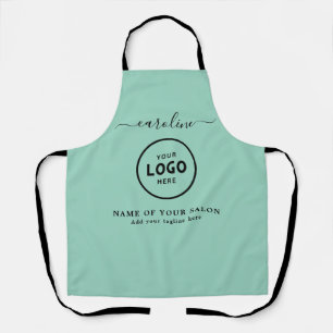 Delantal con Logo de Salón Moderno de Moda