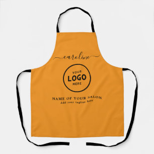 Delantal con logotipo de salón moderno de moda