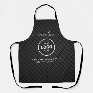 Delantal con logotipo de salón moderno de moda