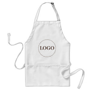 Delantal con logotipo minimalista de cafetería