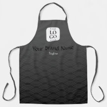 Delantal con logotipo personalizado de onda japone