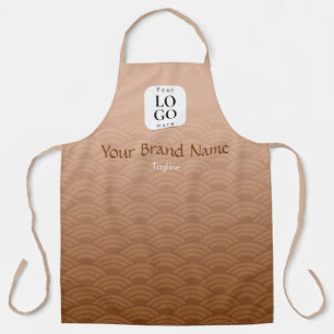 Delantal con logotipo personalizado de onda japone