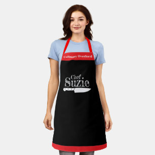 Delantal con nombre de chef personalizable - ¡Pers