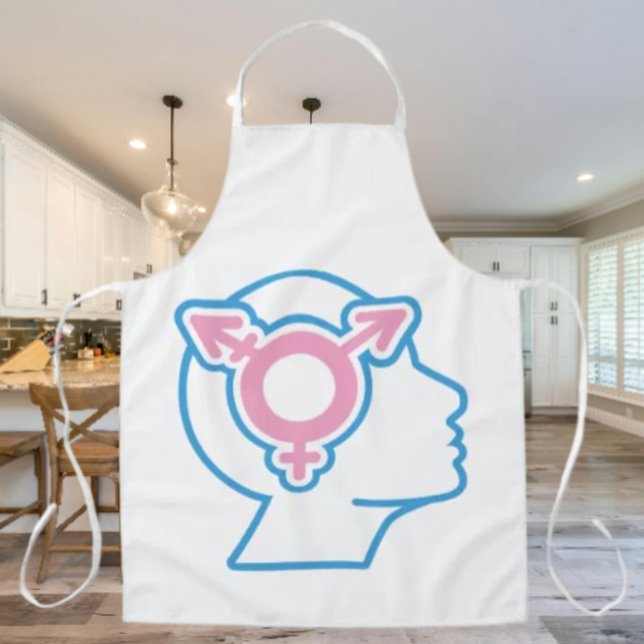 Delantal con Símbolo del Orgullo Trans (Subido por el creador)