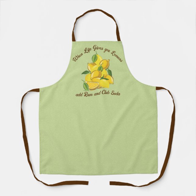 Delantal con tema de limón de verano (Anverso)