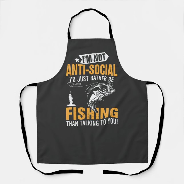 Delantal Con tema de pesca (Anverso)
