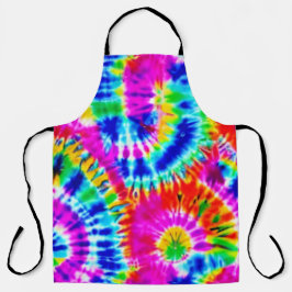 Delantal con Tie Dye de Arcoíris