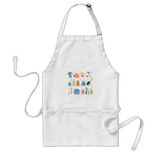 Delantal con utensilios de cocina para cocinar