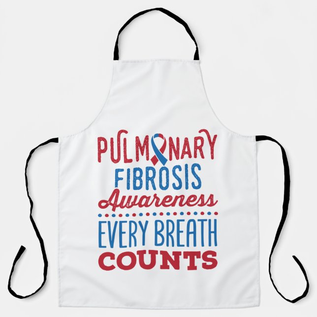 Delantal Conciencia sobre Fibrosis Pulmonar Cada Respiració (Anverso)