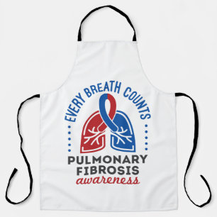 Delantal Conciencia sobre Fibrosis Pulmonar Cada Respiració