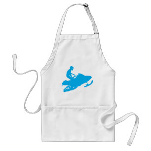 Delantal Conductor-de-moto-de-nieve-azul-claro