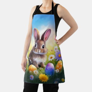 Delantal Conejo de Bebé Cute Brown Easter