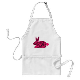 Delantal Conejo de cebra rosa