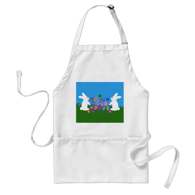 Delantal Conejo de Pascua #1 Apron adulto (Frente)