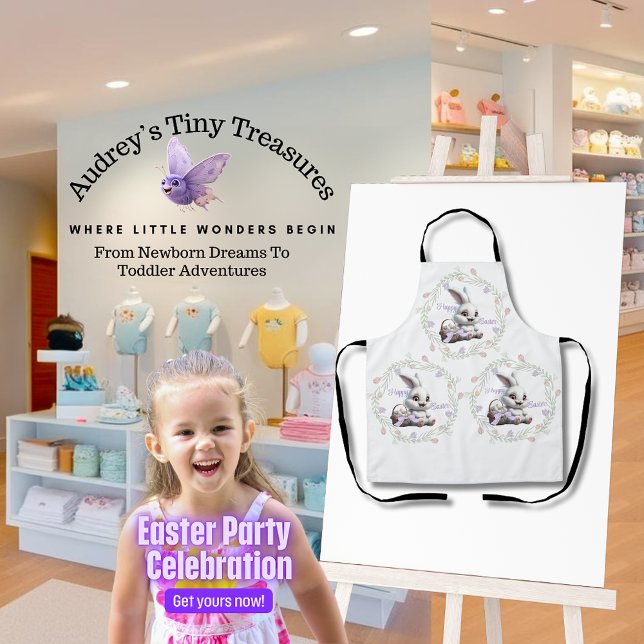 Delantal Conejo de Pascua con aprox. cesta de huevos (Subido por el creador)