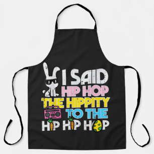 Delantal Conejo de Pascua de Hip Hop Hippity