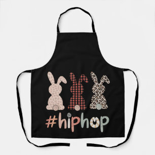 Delantal Conejo de Pascua de Hip Hop Primavera Lindo