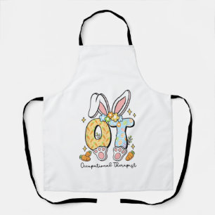 Delantal Conejo de Pascua de Terapia Ocupacional OT OTA Pri