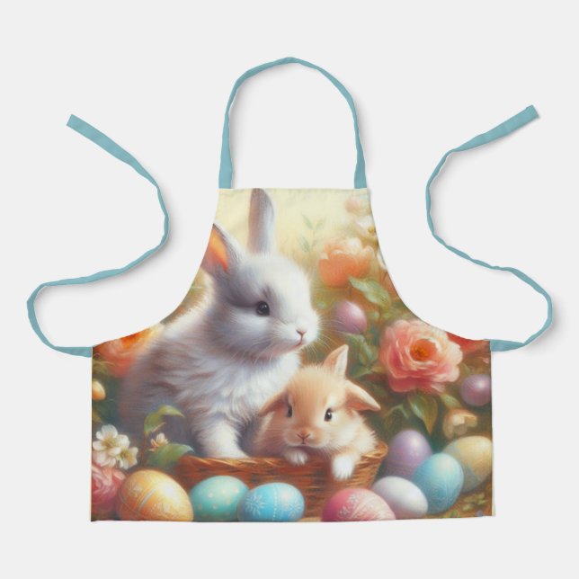 Delantal Conejo de Pascua niños  (Anverso)