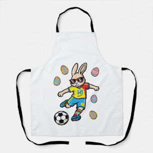 Delantal Conejo de Pascua Patada de Fútbol Americano Conejo