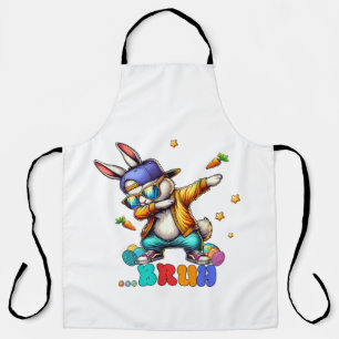 Delantal Conejo divertido de Pascua Bruh Dab