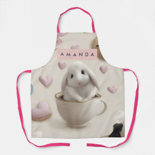 Delantal Conejo Dulce Personalizado Pastel en Patrón de Taz