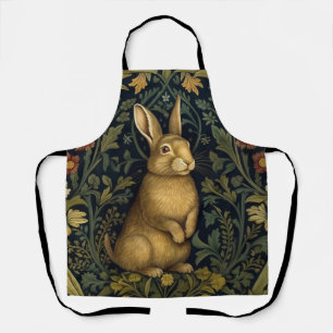 Delantal Conejo en el estilo de arte del bosque