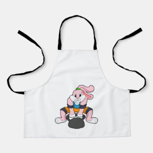 Delantal Conejo en puesta en forma con Dumbbell.PNG
