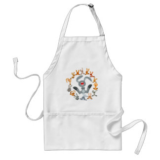 Delantal Conejo Personalizado lindo Mandala Apron