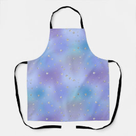 Delantal Confetti de espuma de plata morada