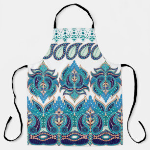 Delantal Conjunto de bordes vintage oscuros y sin costuras.