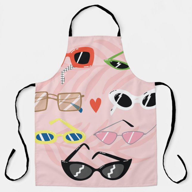 Delantal Conjunto de gafas de sol de moda al estilo persona (Anverso)