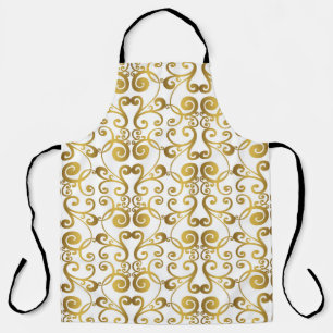 Delantal Conjunto de nombres barrocos vintage pintados a ma