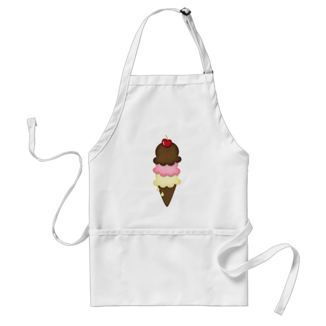 Delantal cono de helado (Frente)