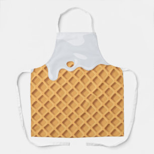 Delantal Cono de helado de vainilla de vainilla con leche i