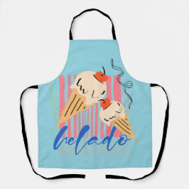 Delantal Conos de helado italianos retro