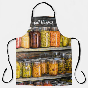 Delantal Conservaciones de cosecha de otoño en lata
