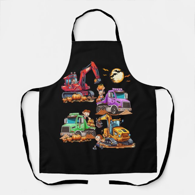 Delantal Construcción de calabazas para camiones de disfrac (Anverso)