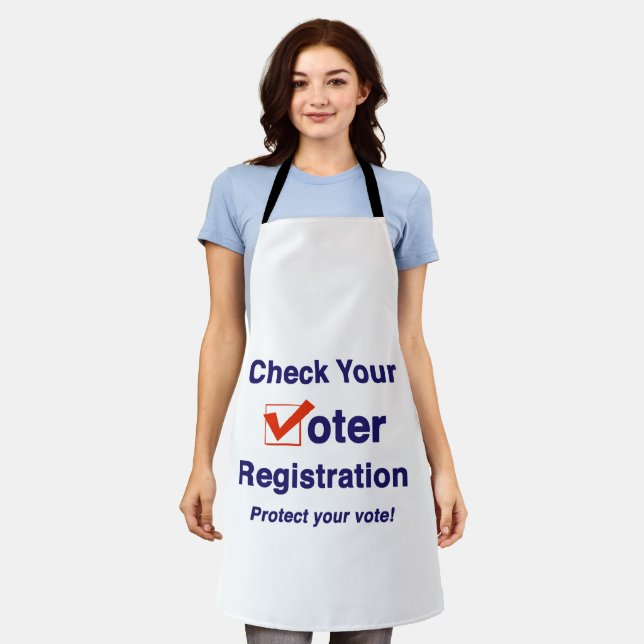Delantal Consulta tu registro de votantes para las eleccion (Gastado)