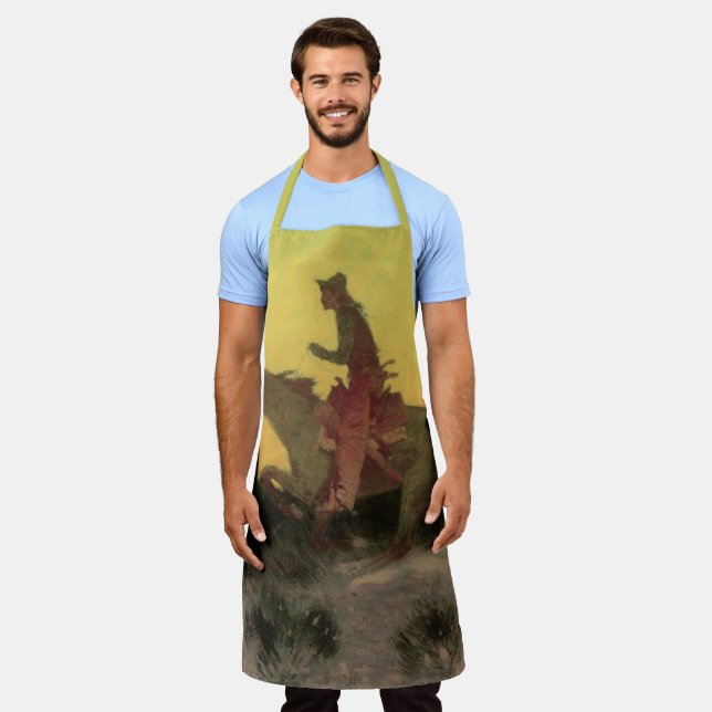 Delantal Contra la puesta de sol de Remington, Vaqueros Vin (Gastado)