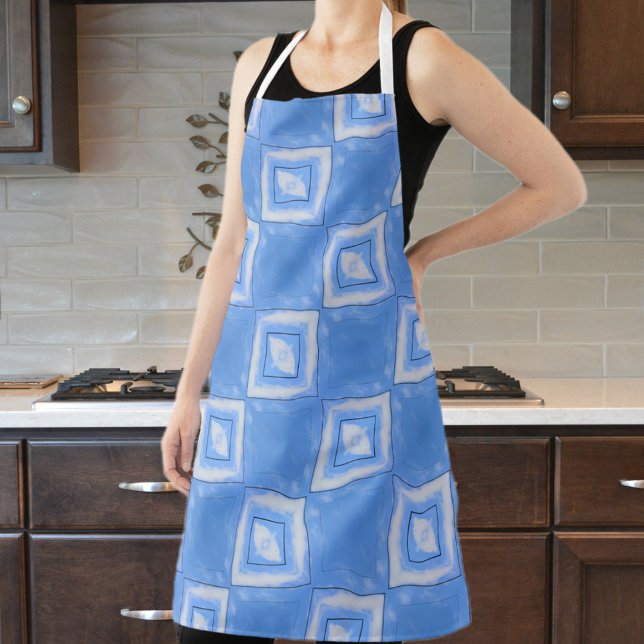 Delantal Control de tinta azul y blanco (Subido por el creador)