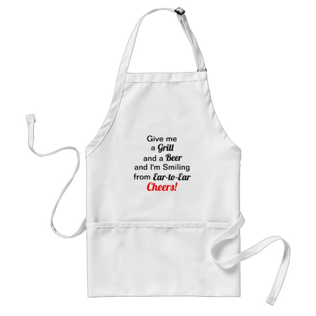 Delantal Cook Beer Humorous Apron (Frente)