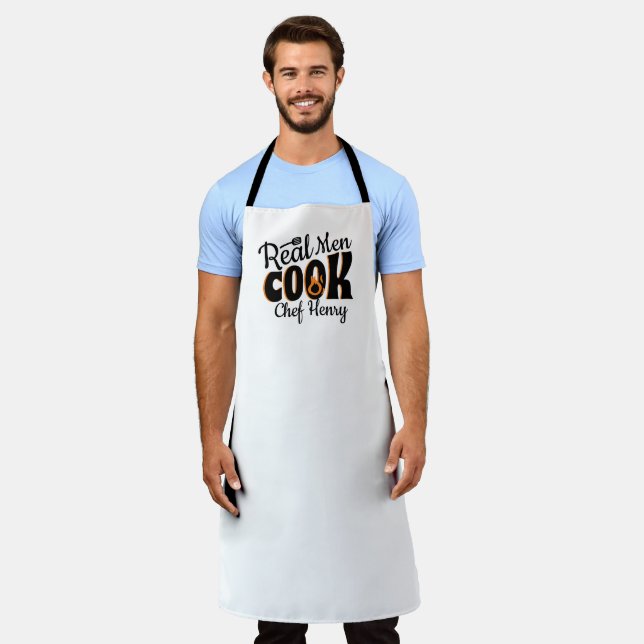 Delantal Cook de hombres reales (Gastado)