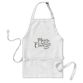 DELANTAL  COOKERY APRON MERRY NAVIDAD ALIMENTOS Y BEBIDAS