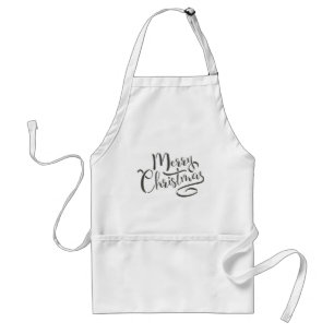 DELANTAL  COOKERY APRON MERRY NAVIDAD ALIMENTOS Y BEBIDAS