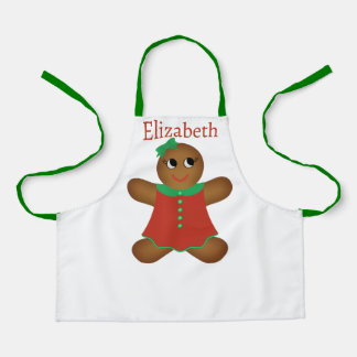 Delantal Cookie Apron, Chica del pan de jengibre