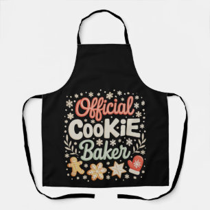 Delantal Cookie Baker oficial Navidades Xmas Family Baking