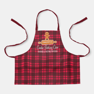Delantal Cookie Baking Gingerbread Boy Monograma