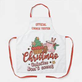 Delantal Cookie Tester | Navidades Calorías no cuentan